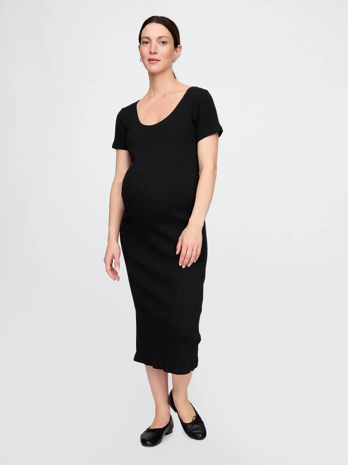 Maternity Rib Midi Dress by Gap