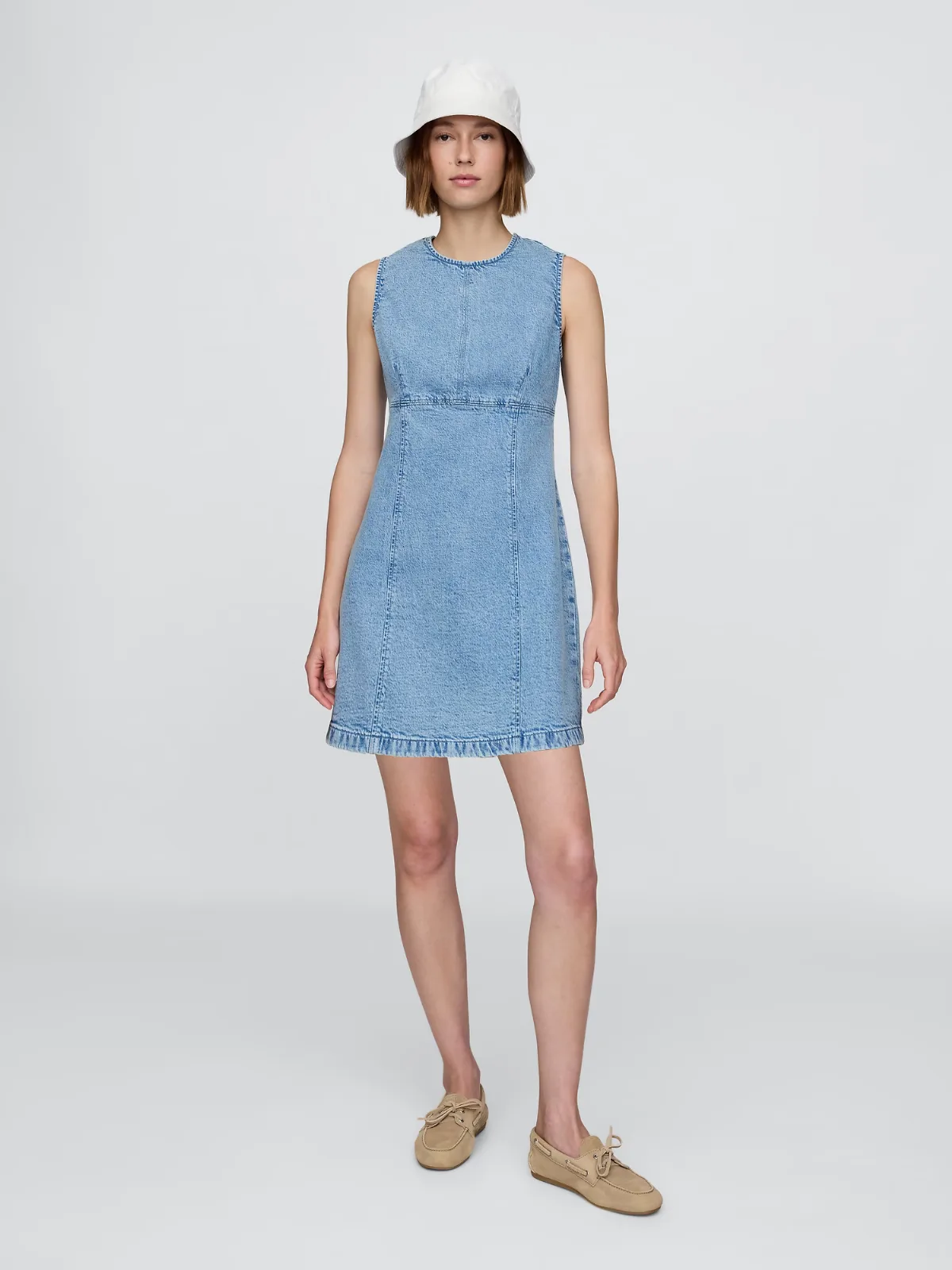 Denim Mini Shift Dress by Gap