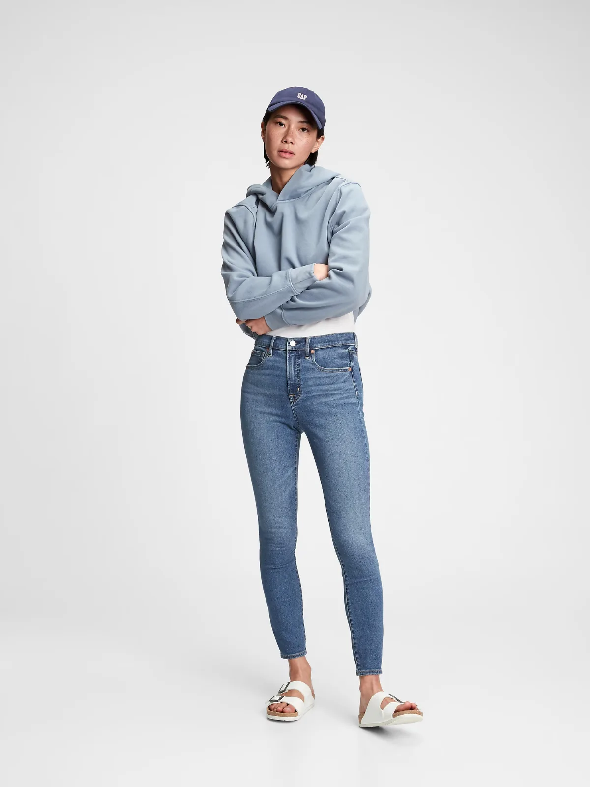 High Rise True Skinny Jeans by Gap