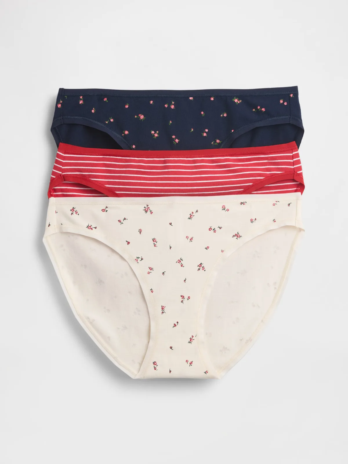 Organic Stretch Cotton Bikini (3-Pack) by Gap
