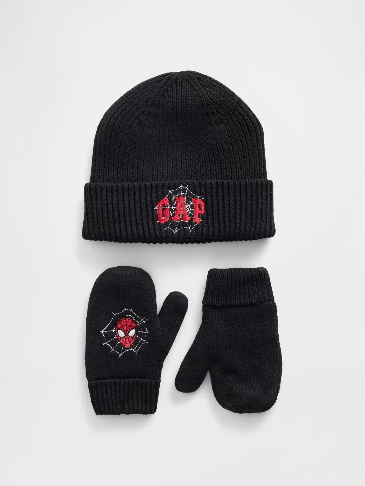 Spider-Man Logo Beanie & Mittens Set by Gap