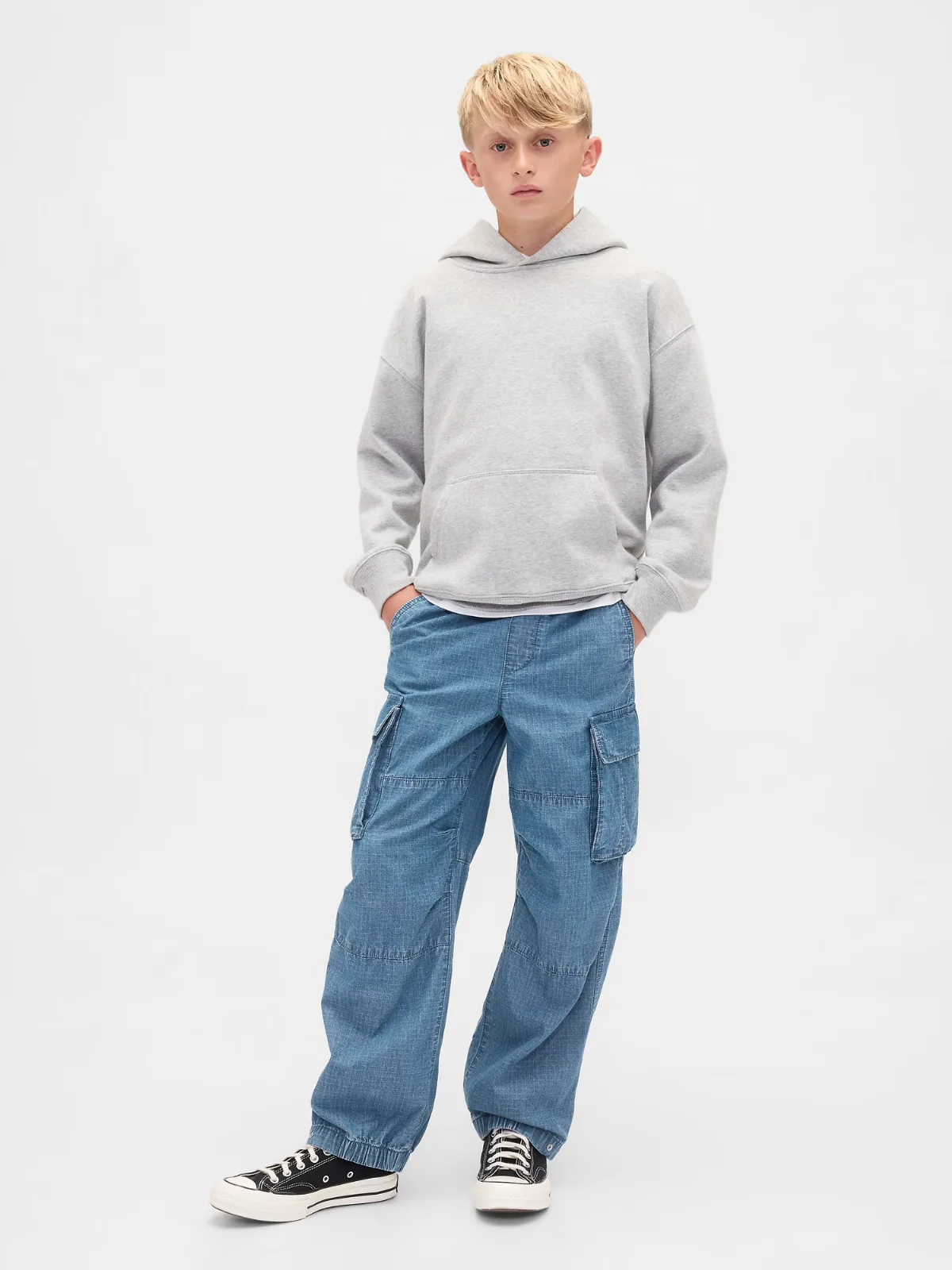 Denim Baggy Cargo Joggers by Gap