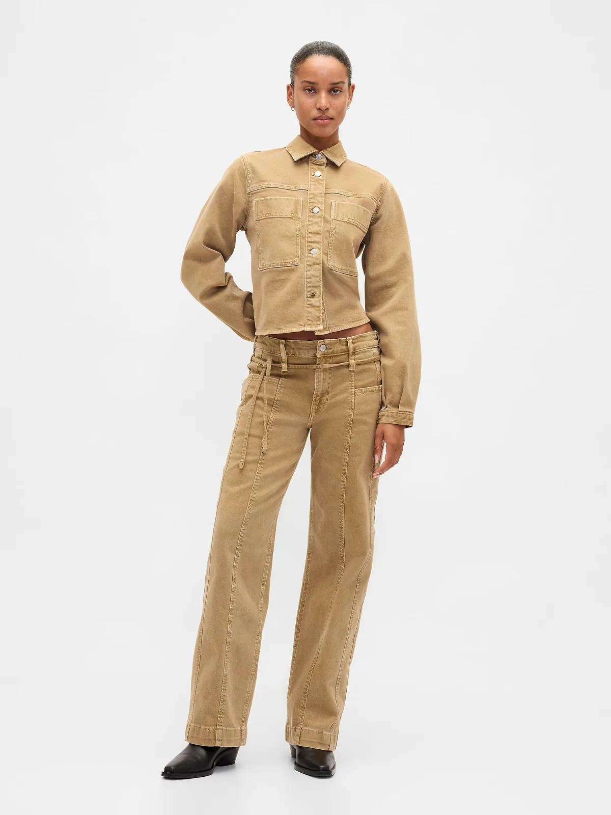 Low Rise 90s Loose Micro Belt Jeans by Gap
