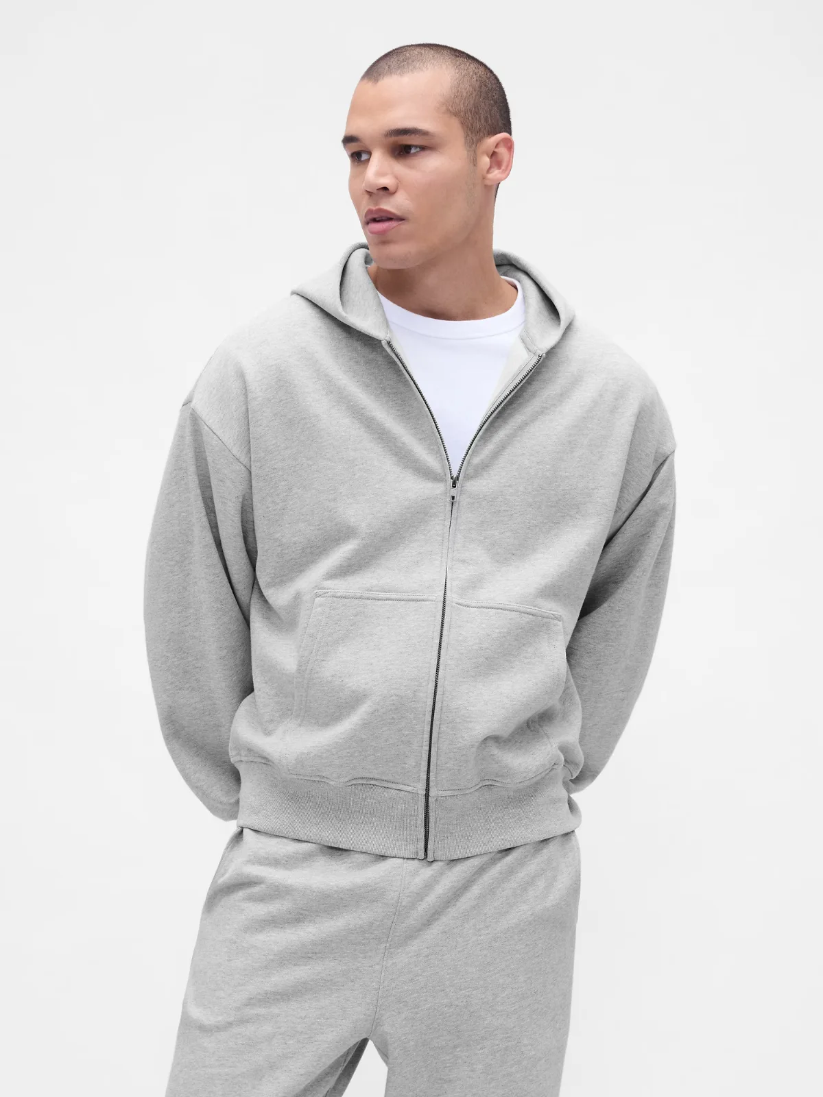 Adult Heavyweight Oversized Zip Hoodie by Gap