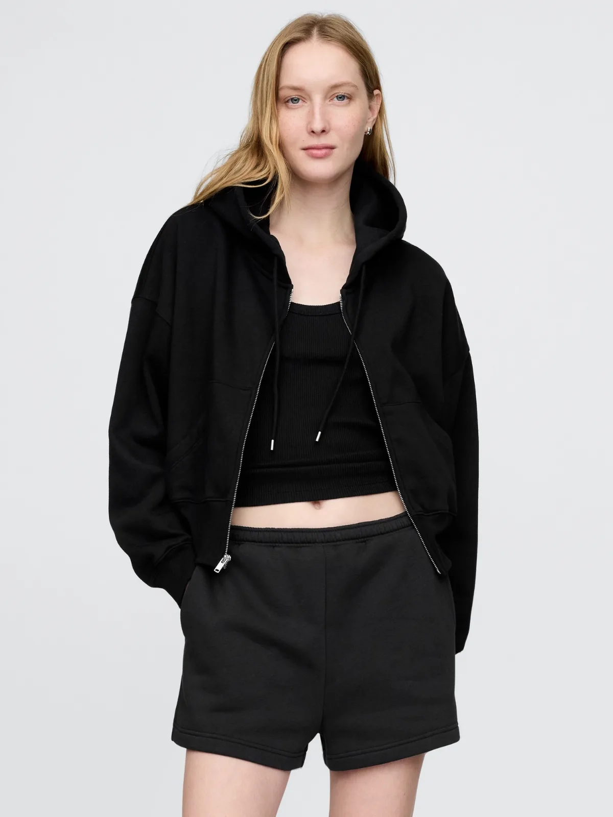 VintageSoft Wedge Zip Hoodie by Gap