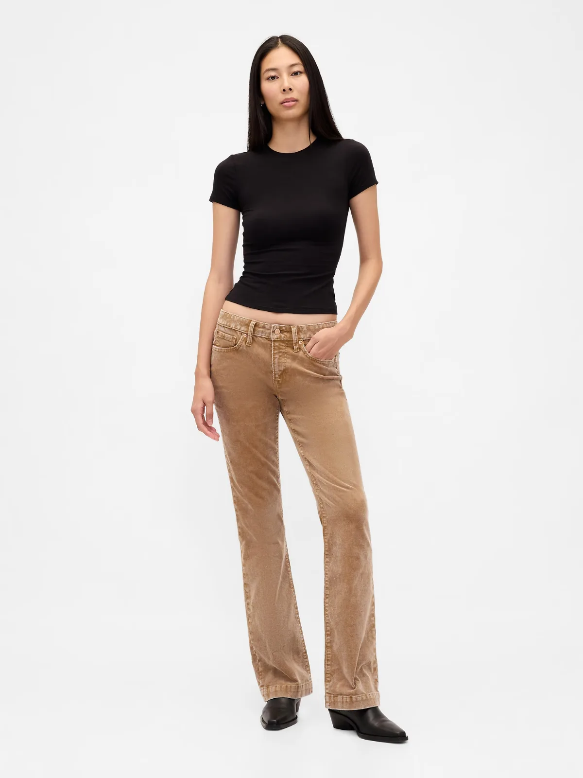 Low Rise Corduroy Long & Lean Pants