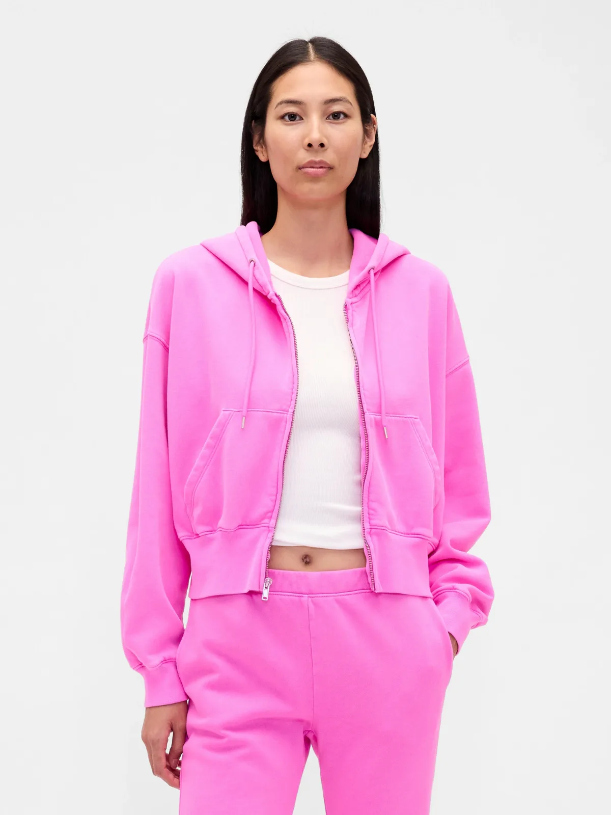 VintageSoft Wedge Zip Hoodie by Gap