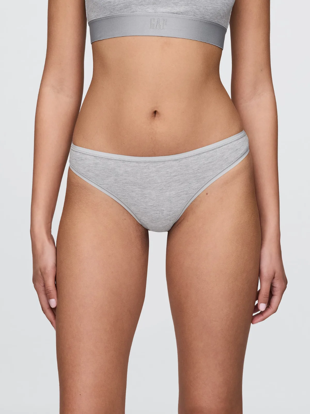 Organic Stretch Cotton Thong by Gap