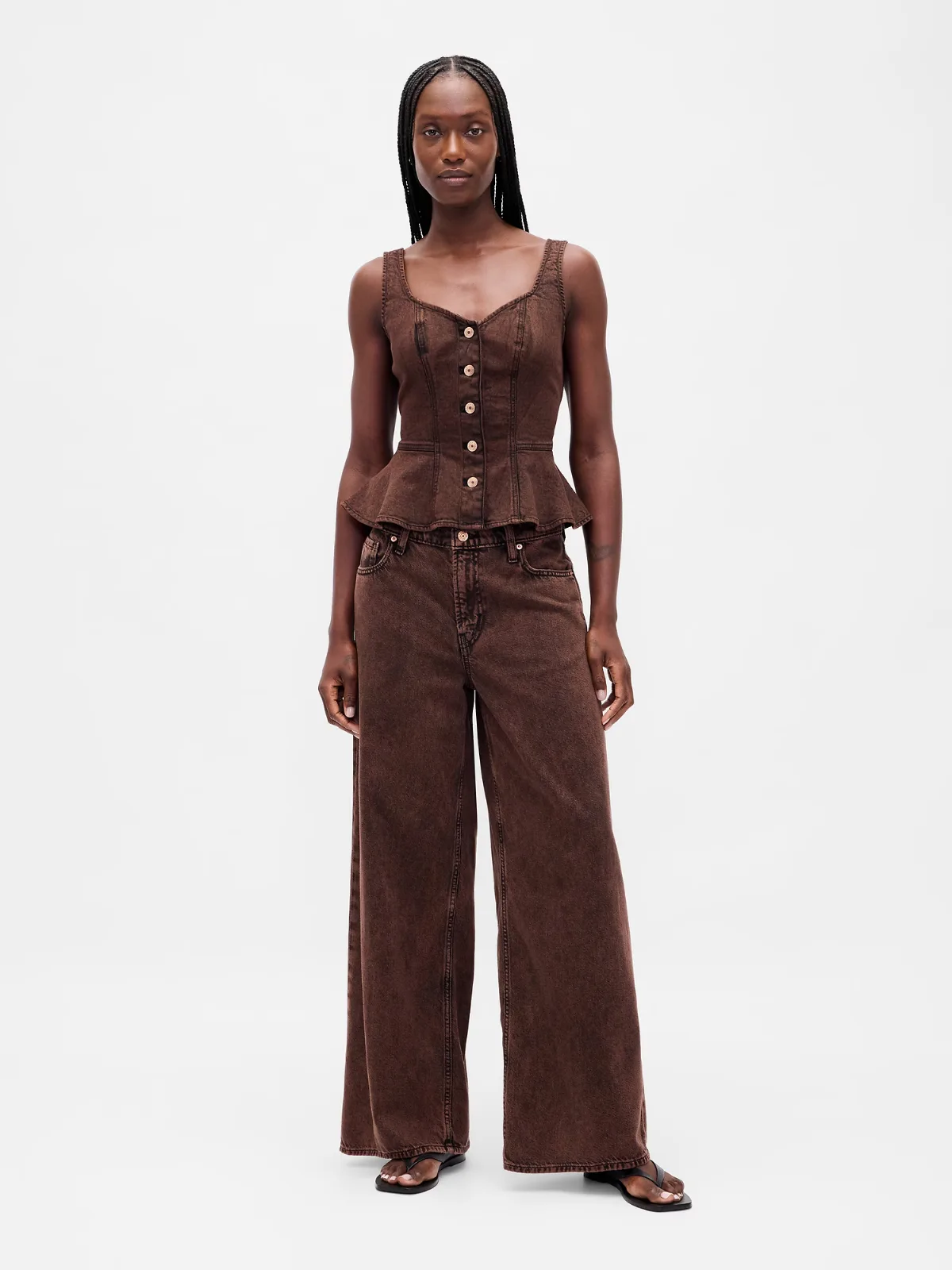 Mid Rise UltraSoft Baggy Jeans by Gap