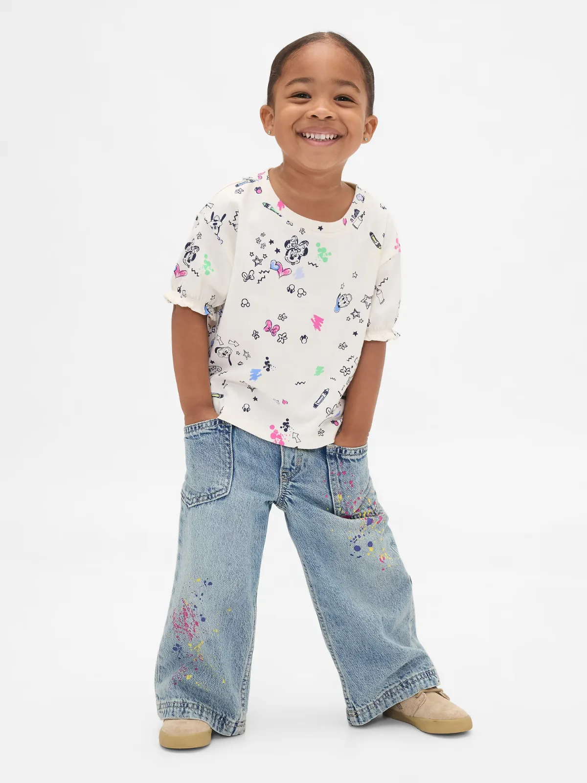 Pull-On Baggy Wide-Leg Jeans by Gap