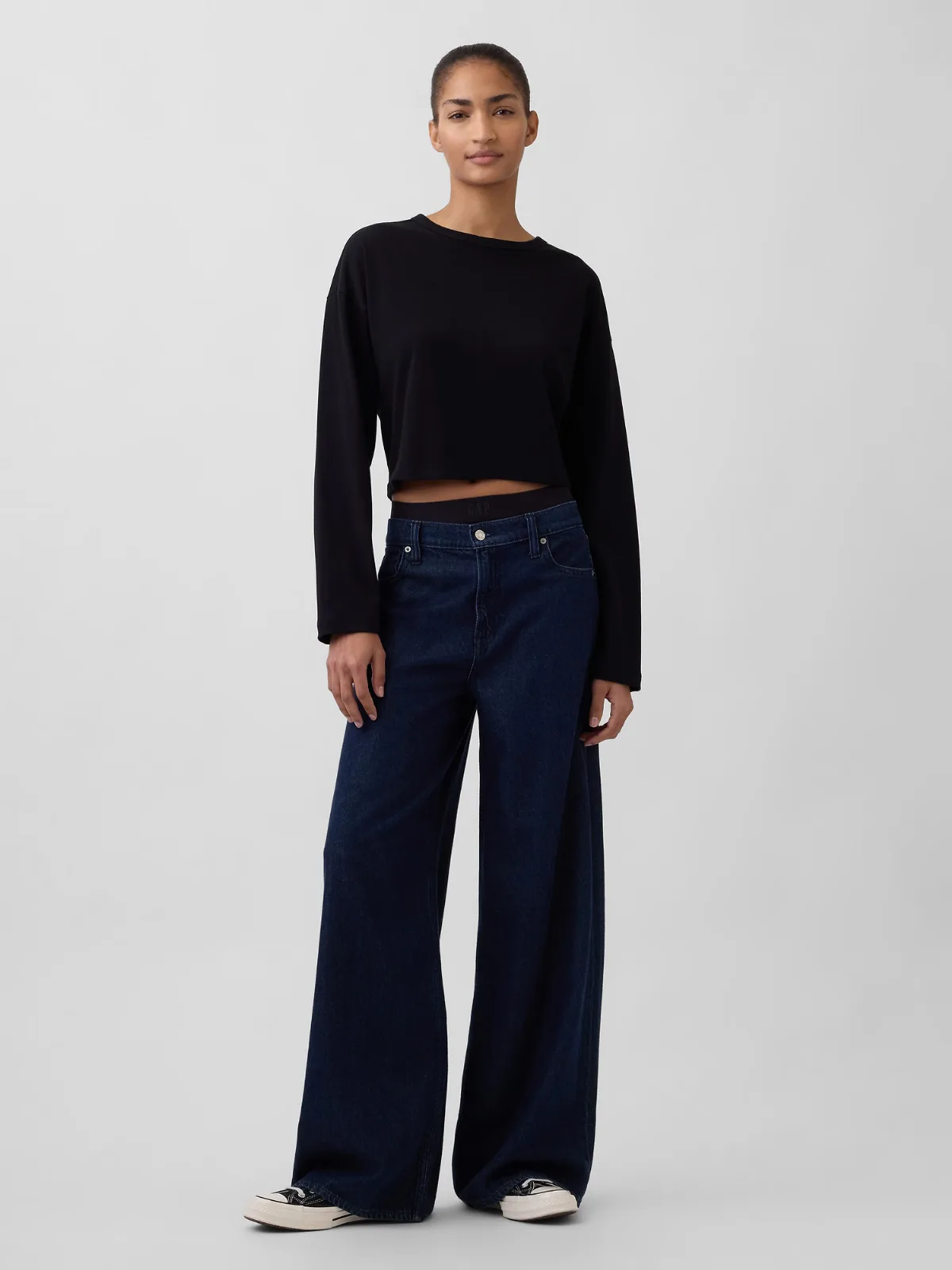 Mid Rise UltraSoft Baggy Jeans by Gap