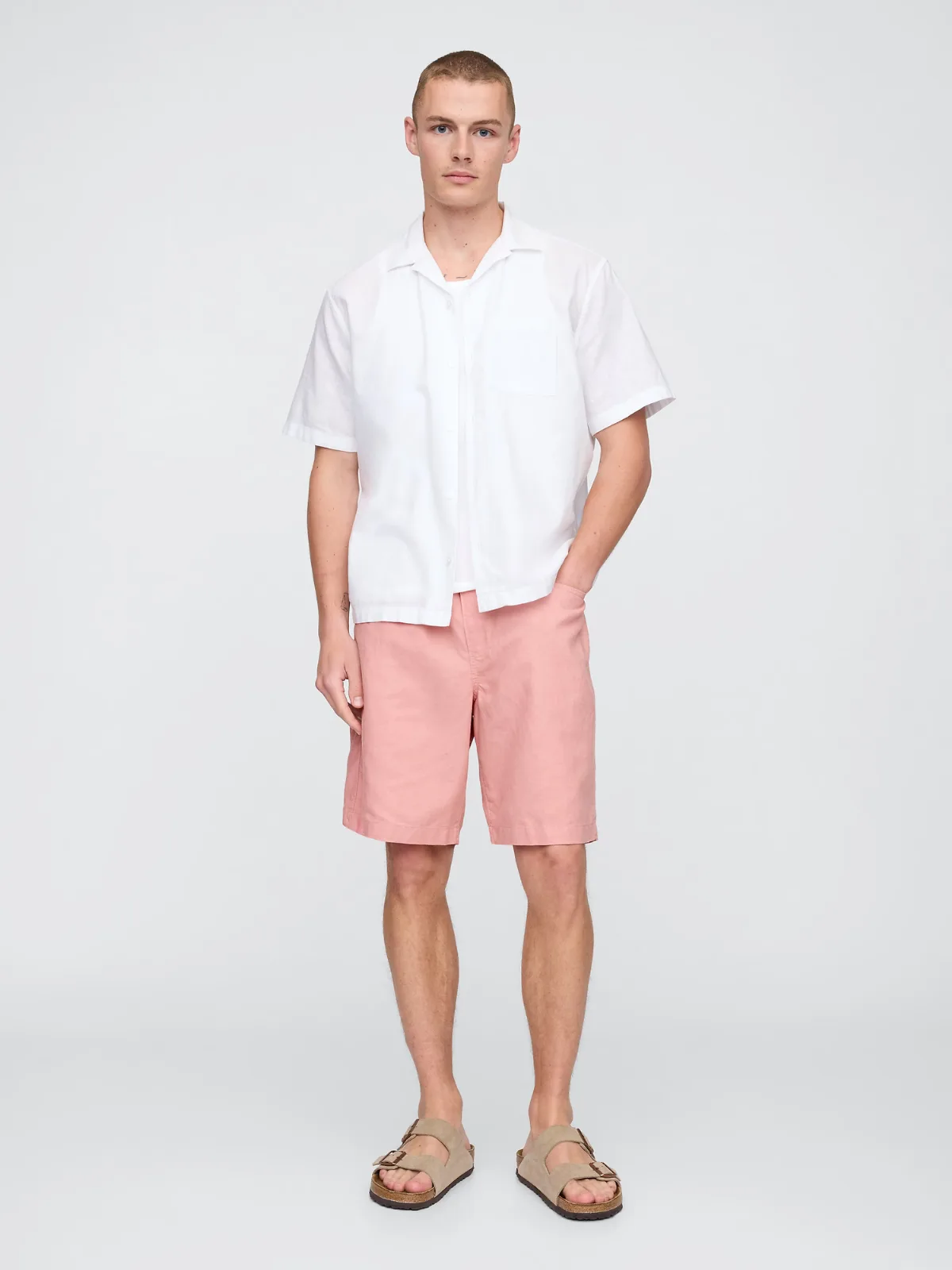 9" Linen-Cotton Easy Shorts by Gap