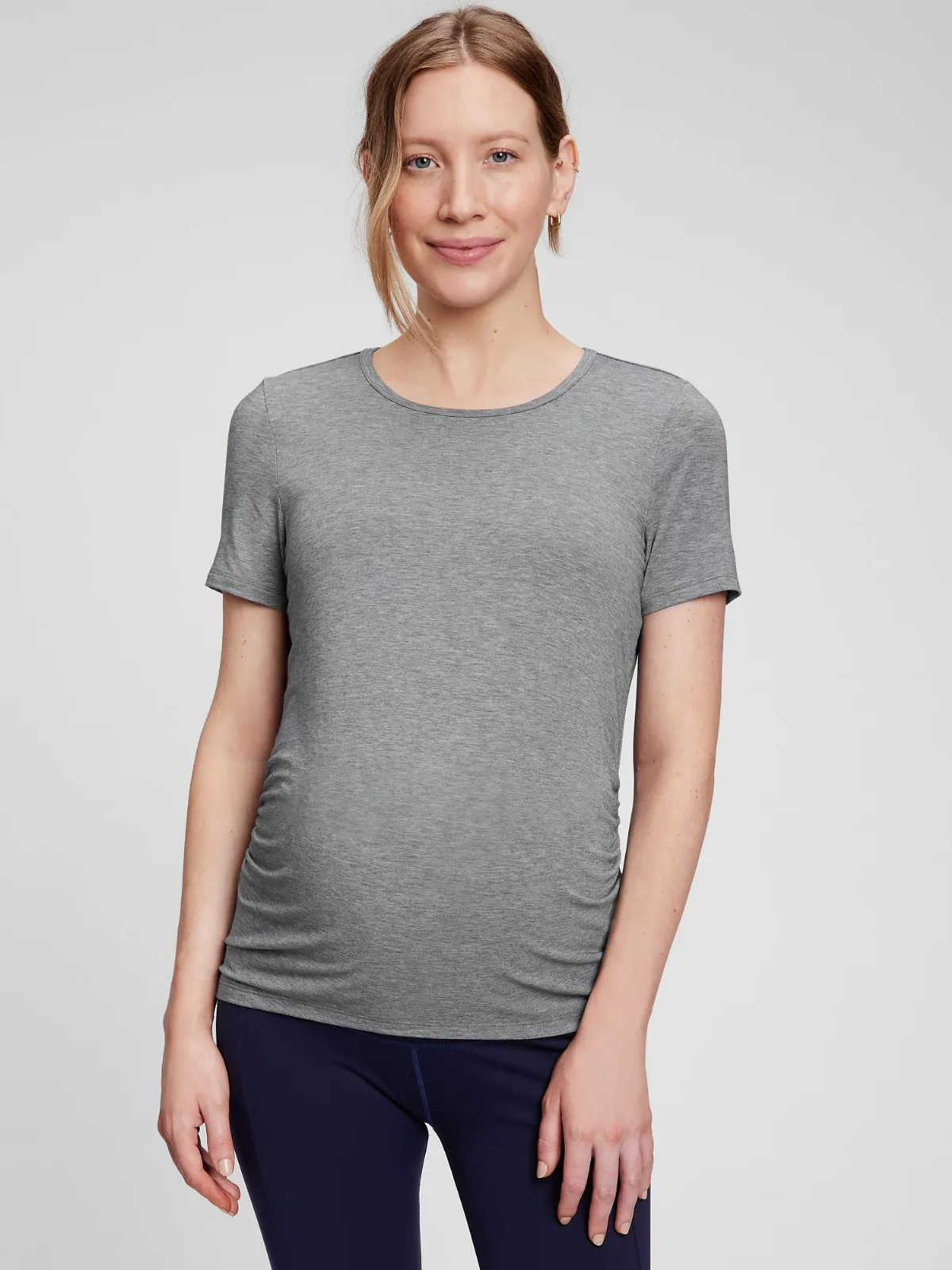 Maternity GapFit Breathe Side Shirring T-Shirt by Gap