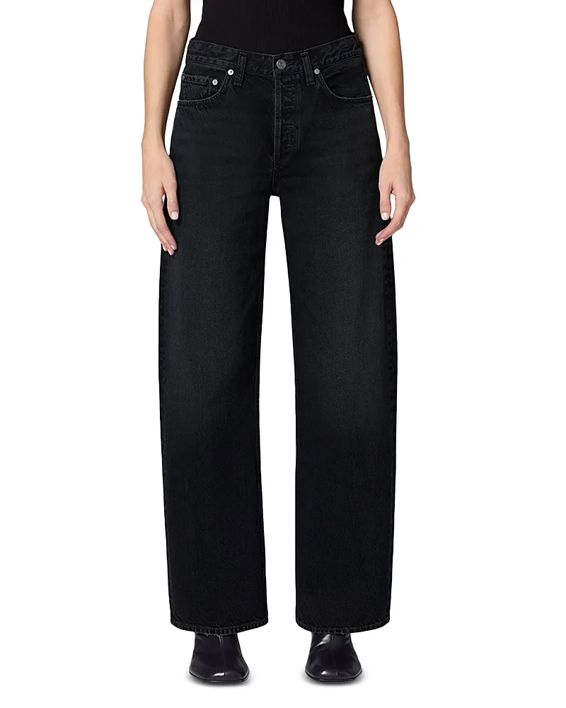 Arc Mid Rise Wide Leg Jeans by AGOLDE
