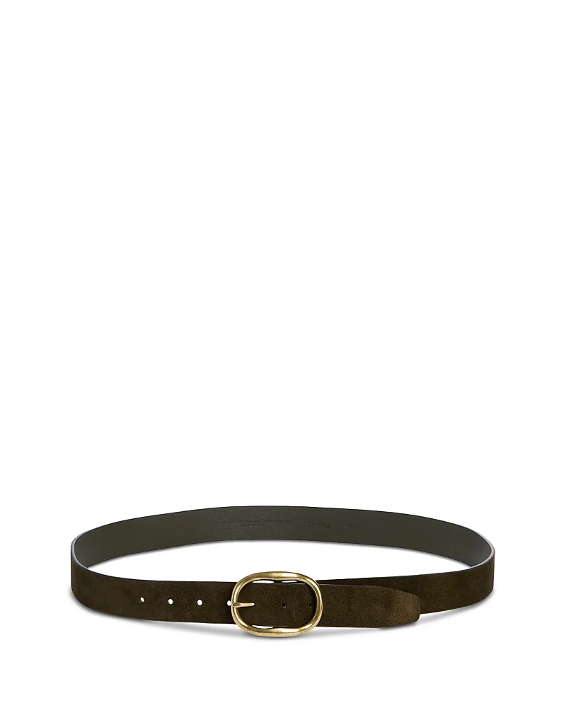 Oval Buckle Suede Belt by Madewell