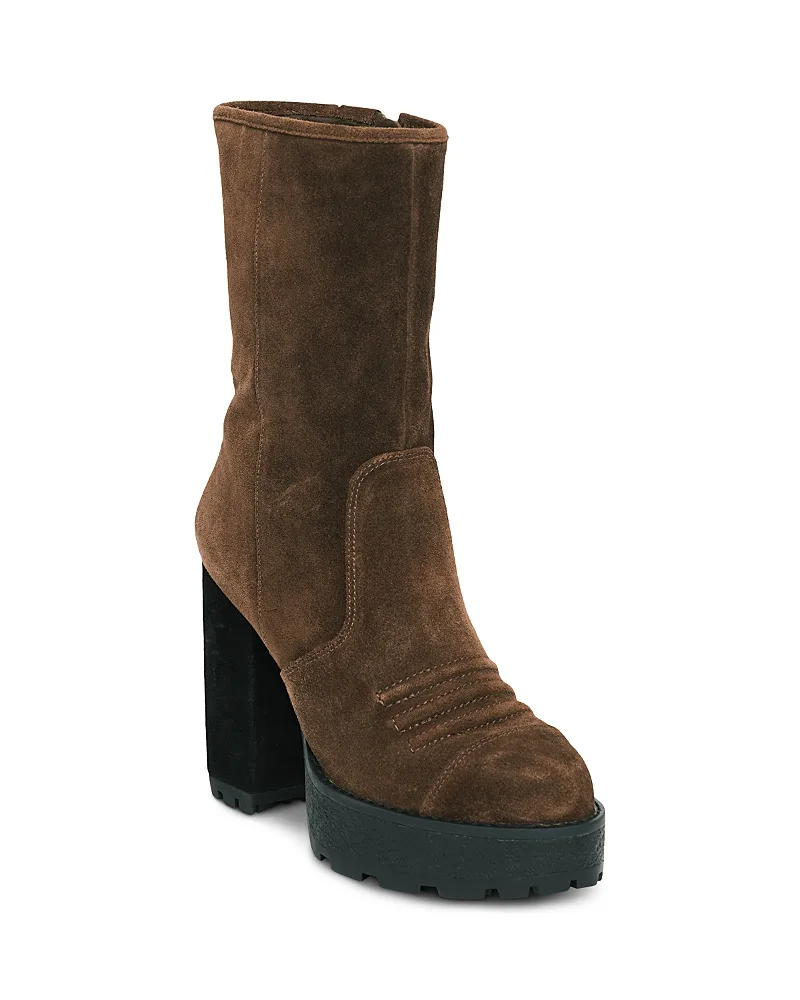 Marley Suede Platform Ankle Boots by Cinq a Sept