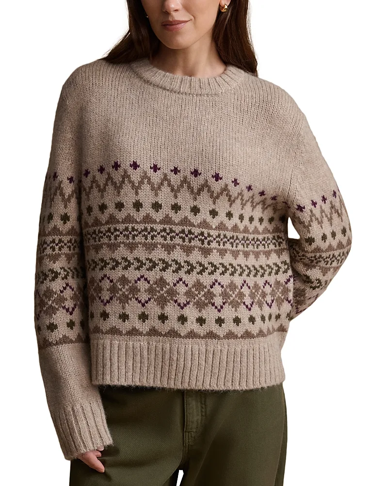 Sterling Alpaca Blend Fair Isle Sweater by Jenni Kayne