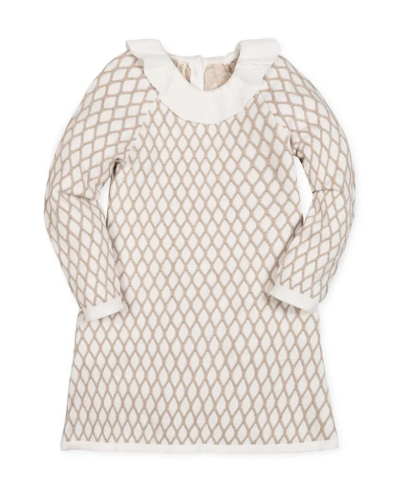 Organic Ruffle Collar Sweater Dress by Hope & Henry