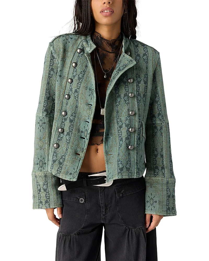 Lotty Cotton Blend Jacquard Jacket