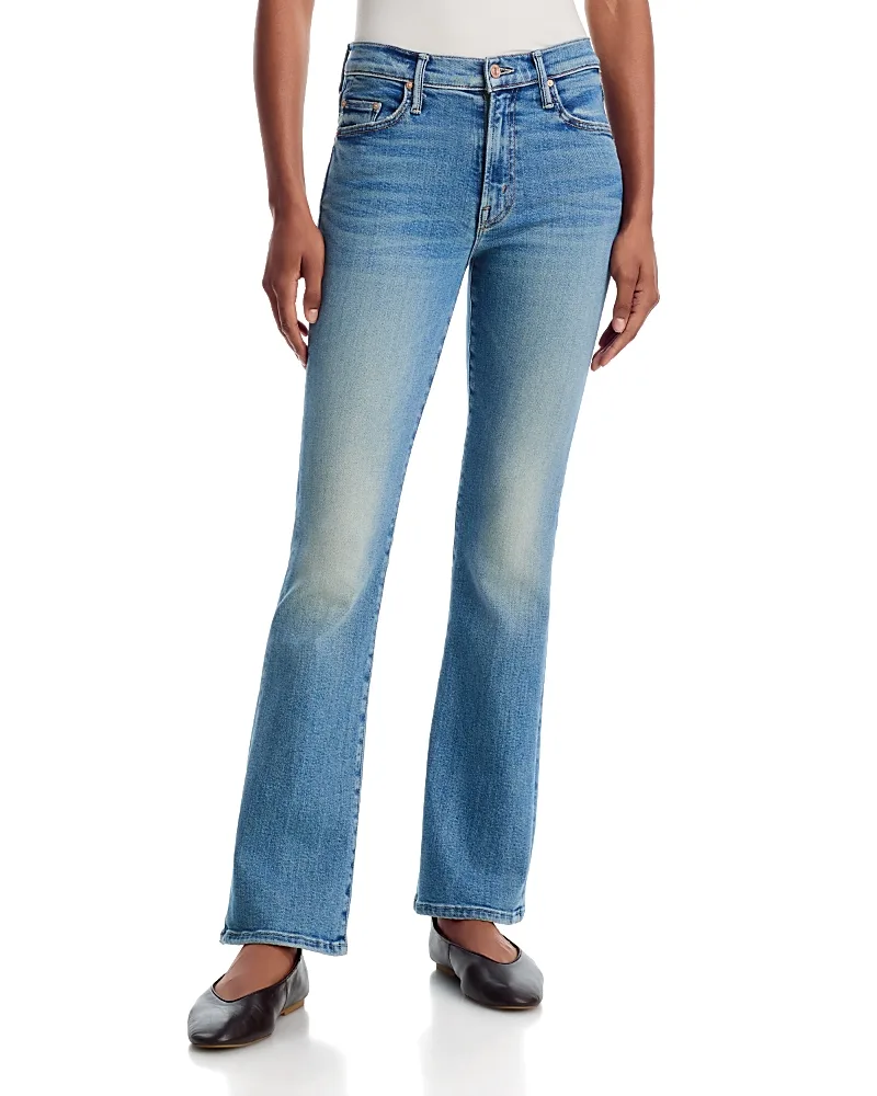 Outsider Skimp Mid Rise Bootcut Jeans in Move to the Groove by MOTHER