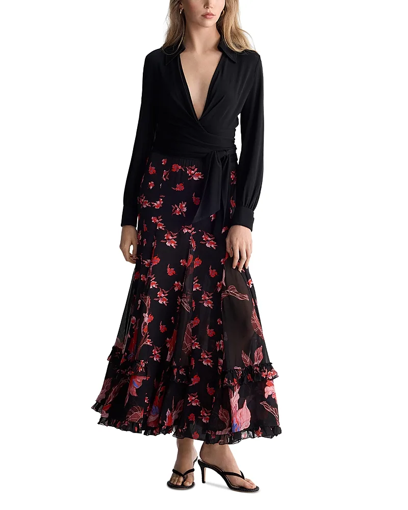 Nathalie Ruffled Maxi Skirt by Diane Von Furstenberg