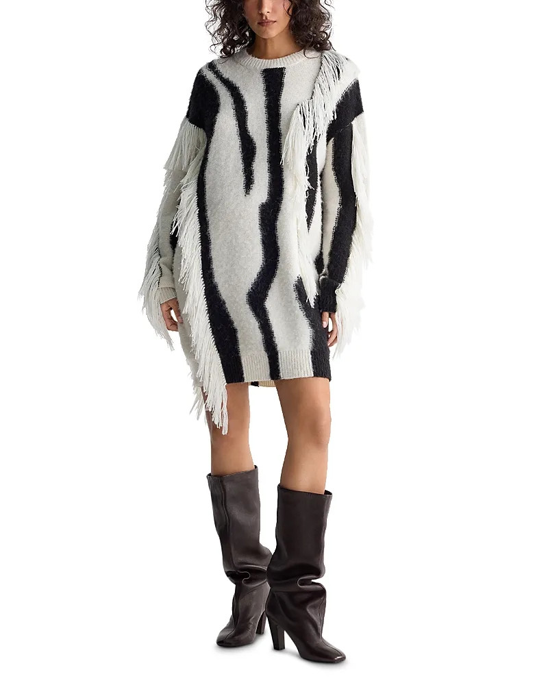 Jamie Fringe Sweater Dress by Diane Von Furstenberg