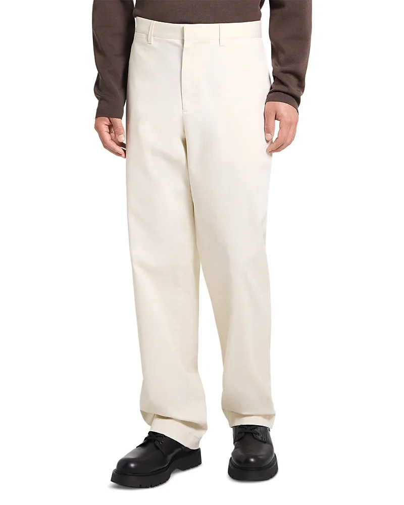 Moonsoft Cotton Blend Straight Fit Chinos by Theory