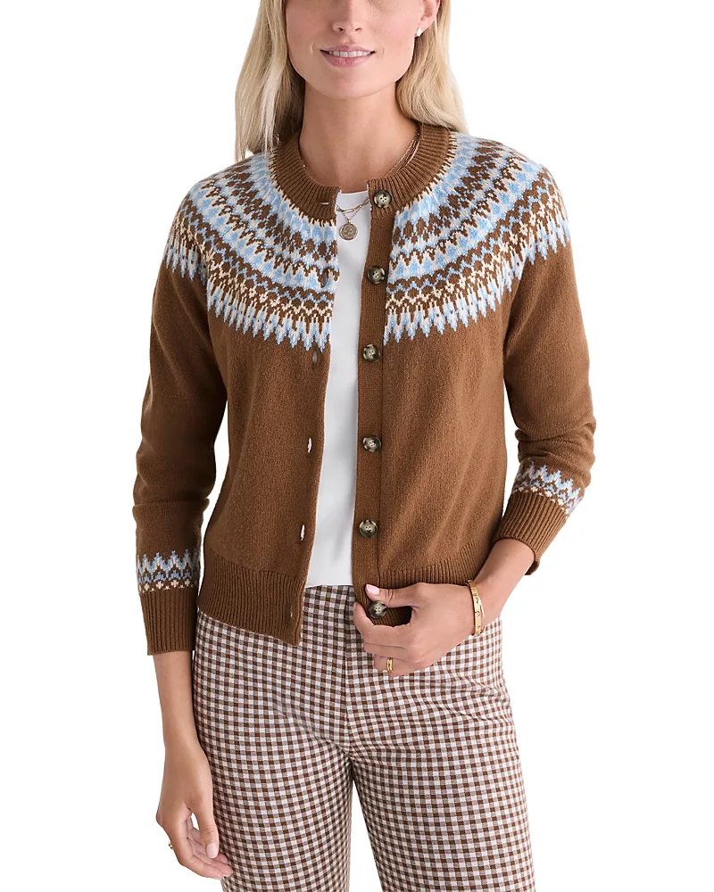 Fair Isle Crewneck Cardigan by Vineyard Vines