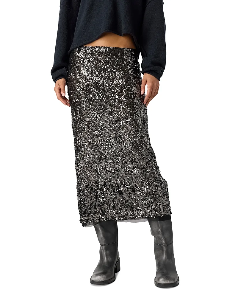 Party Trick Sequin Midi Skirt by Free People