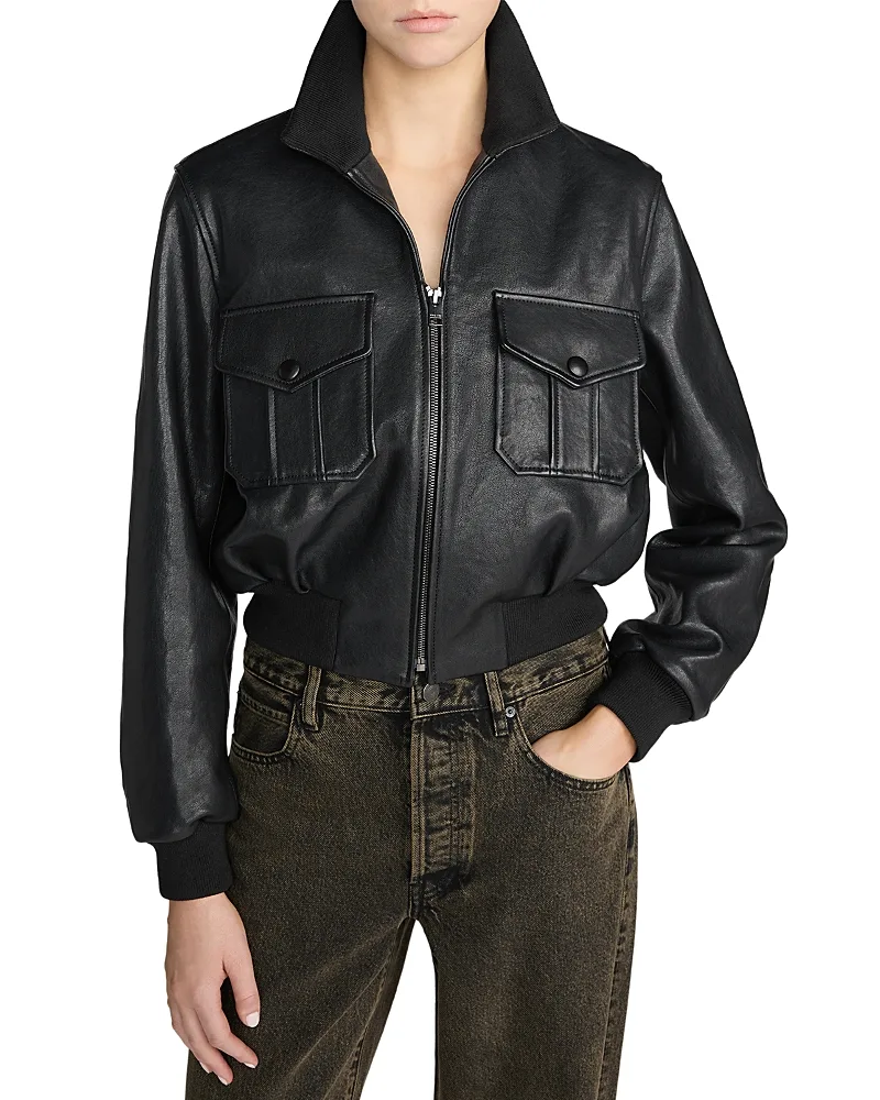The Leather Ace Jacket by FRAME