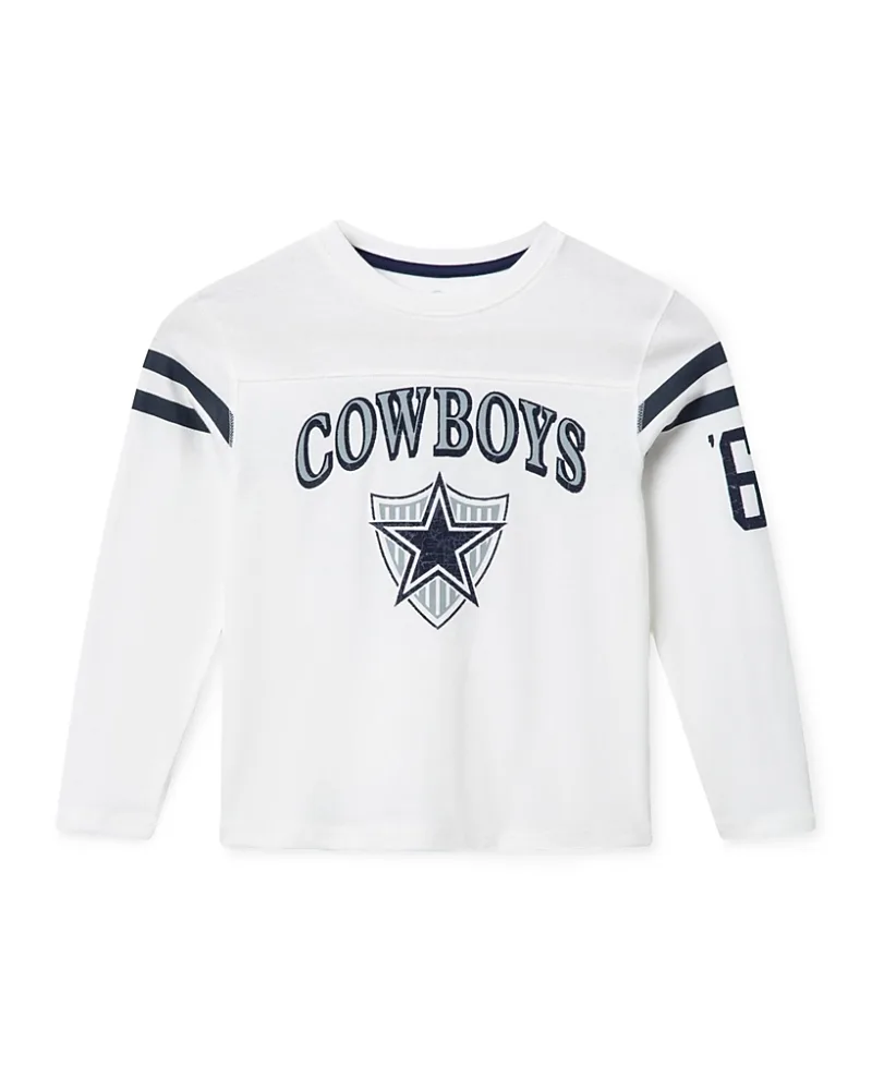 NFL Dallas Cowboys Striped Long Sleeve Tee by Junk Food