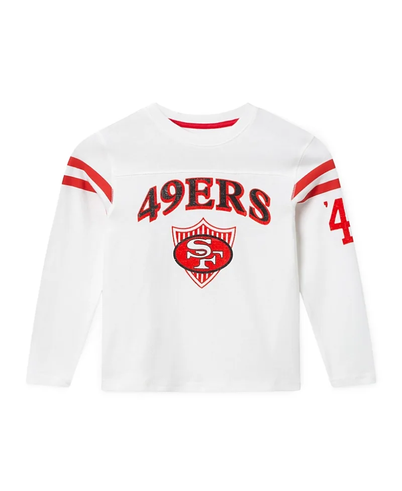 NFL San Francisco 49ers Striped Long Sleeve Tee by Junk Food