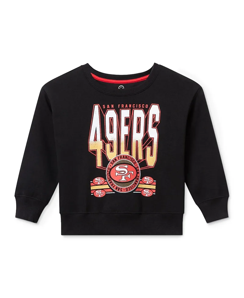 NFL San Francisco 49ers Drop Shoulder Crew Fleece by Junk Food