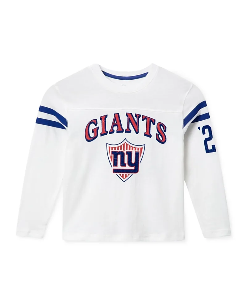 NFL New York Giants Striped Long Sleeve Tee by Junk Food