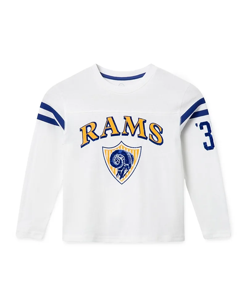 NFL Los Angeles Rams Striped Long Sleeve Tee by Junk Food