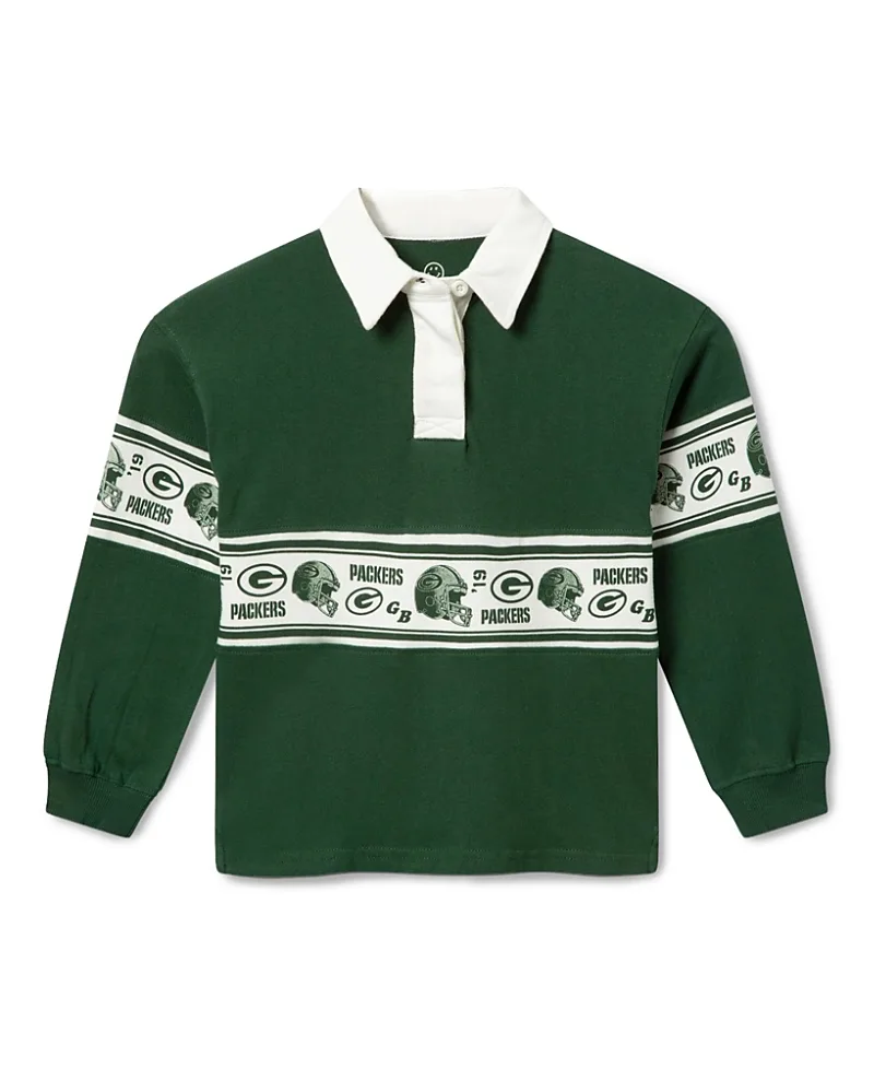 NFL Green Bay Packers Rugby Long Sleeve Tee by Junk Food