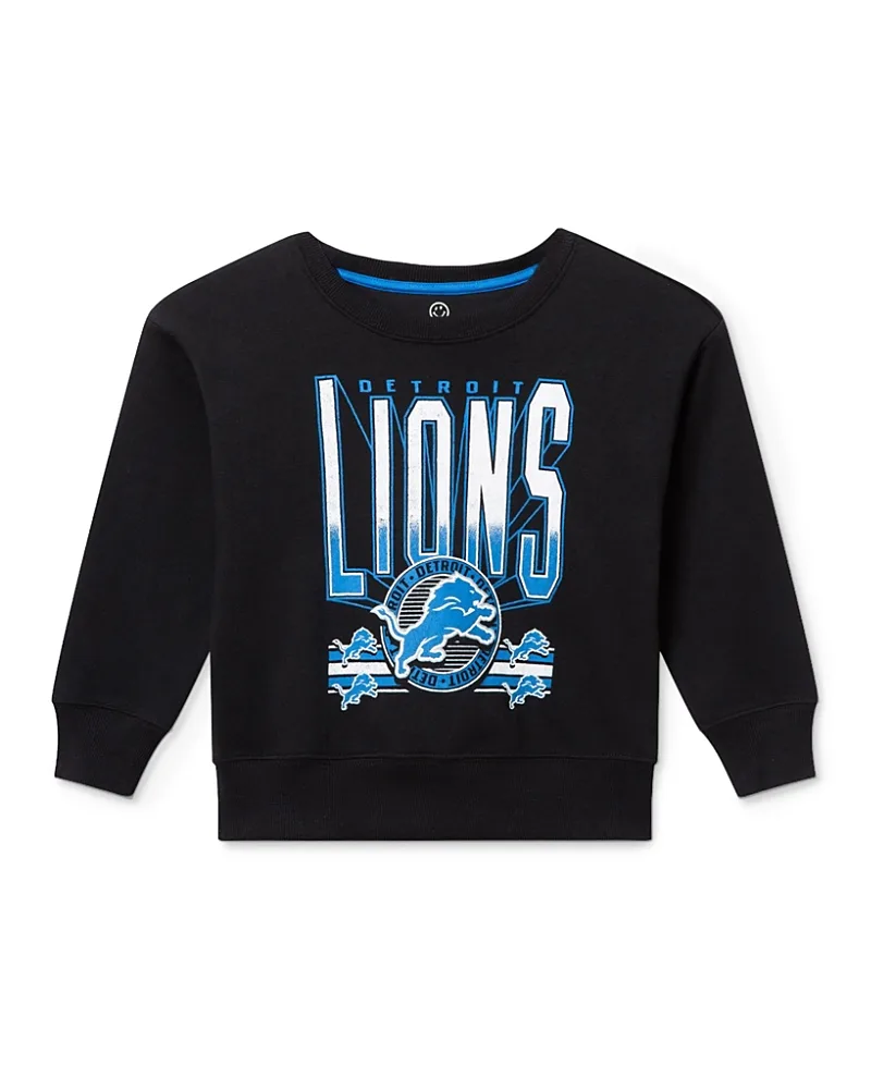 NFL Detroit Lions Drop Shoulder Crew Fleece by Junk Food