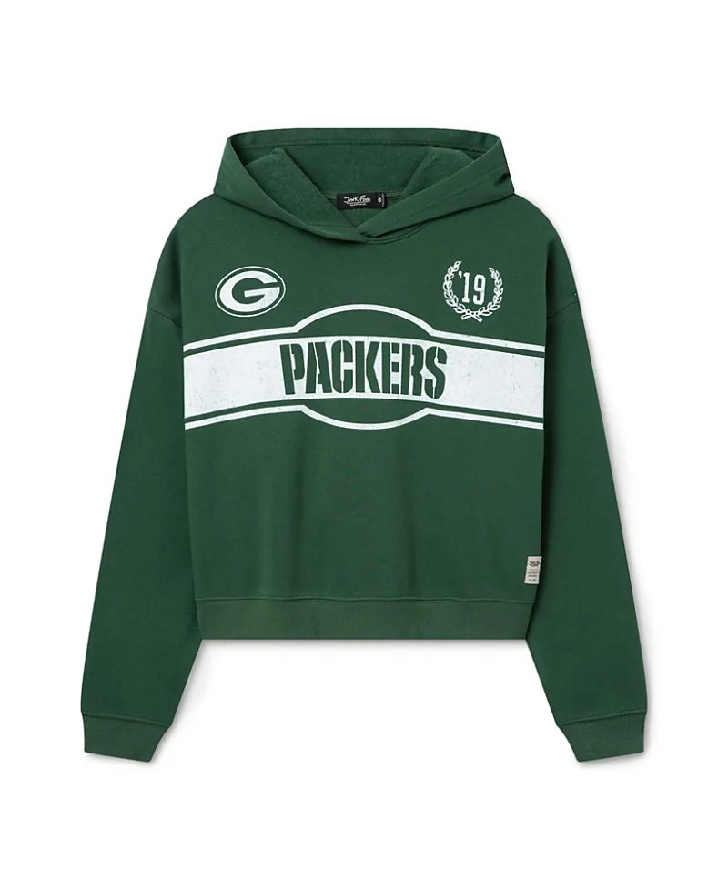 NFL Green Bay Packers Oversized Crop Hoodie by Junk Food