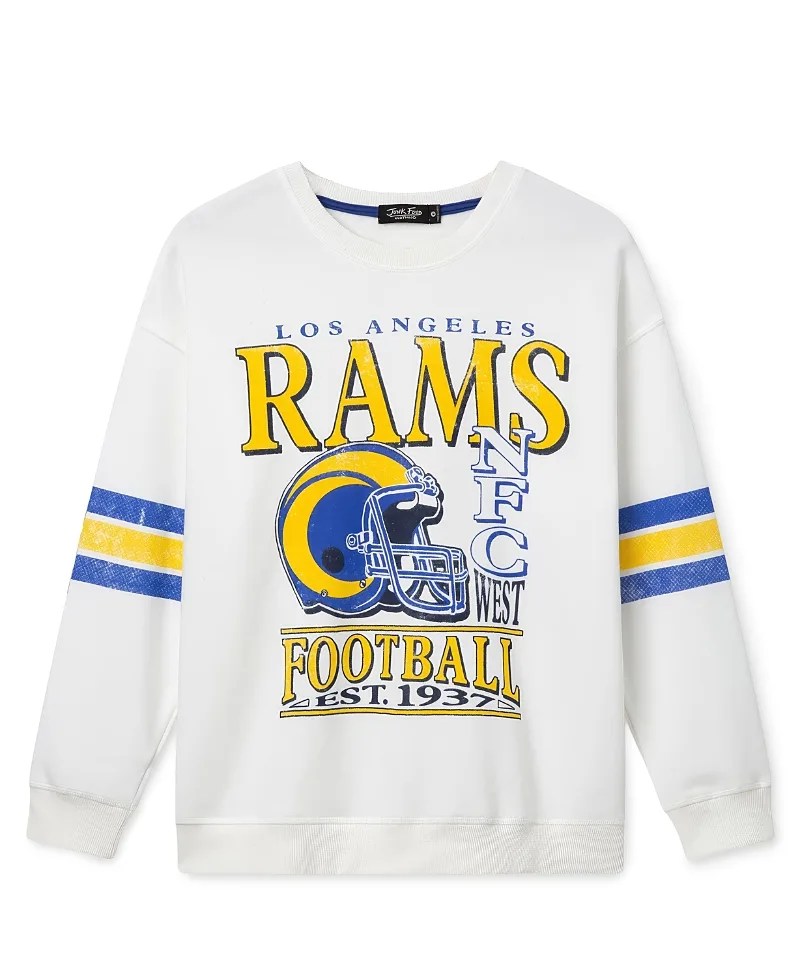 NFL Los Angeles Rams Oversized Striped Fleece by Junk Food
