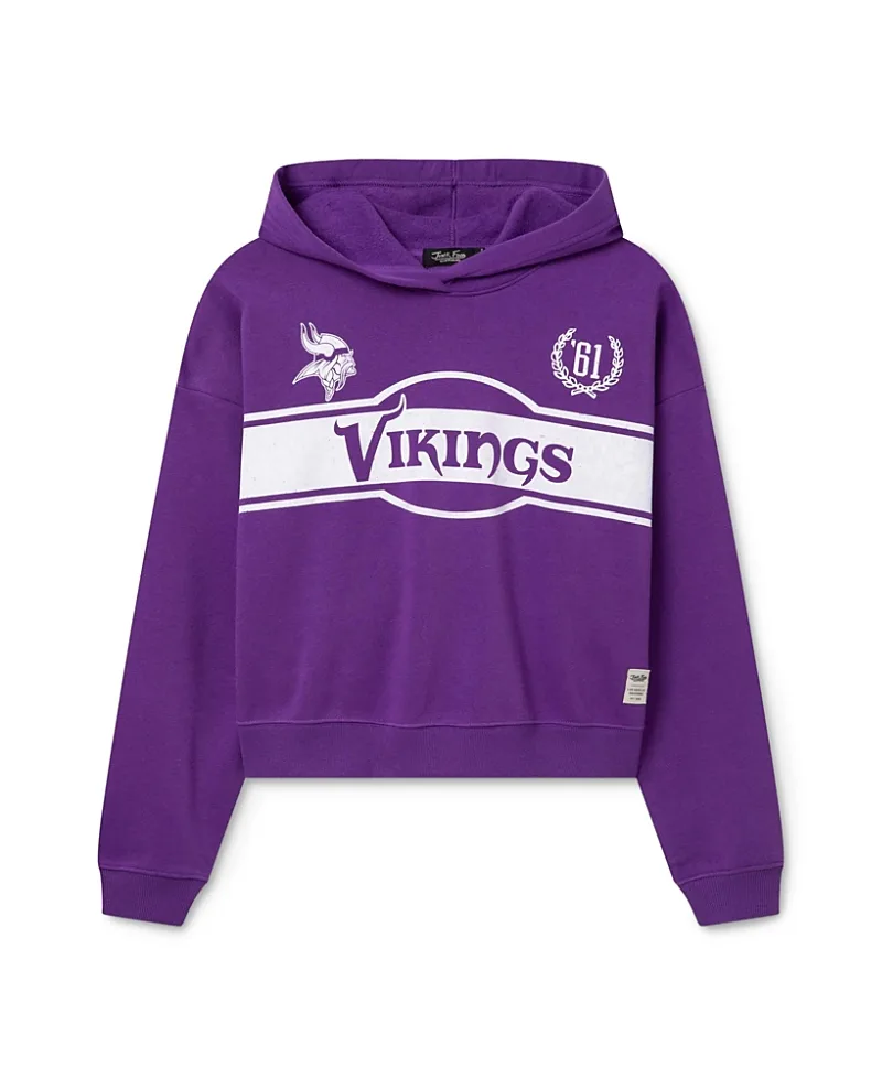 NFL Minnesota Vikings Oversized Crop Hoodie by Junk Food