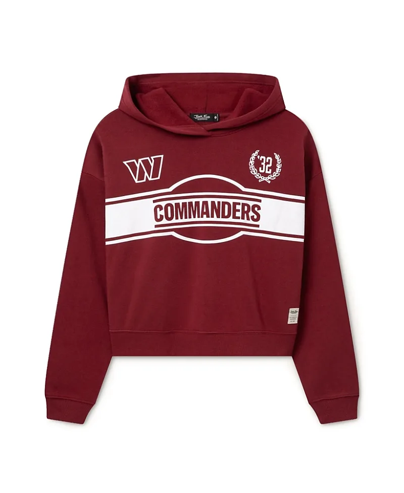 NFL Washington Commanders Oversized Crop Hoodie by Junk Food