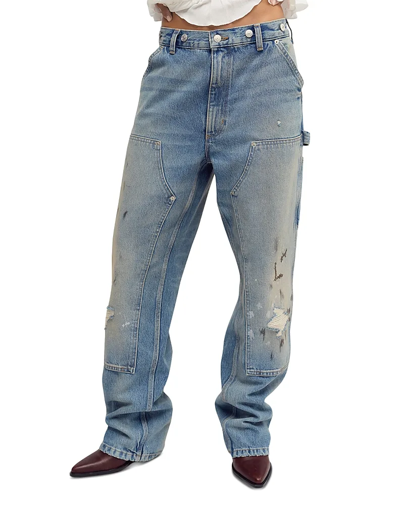 Emily Cotton Carpenter Jeans by Free People