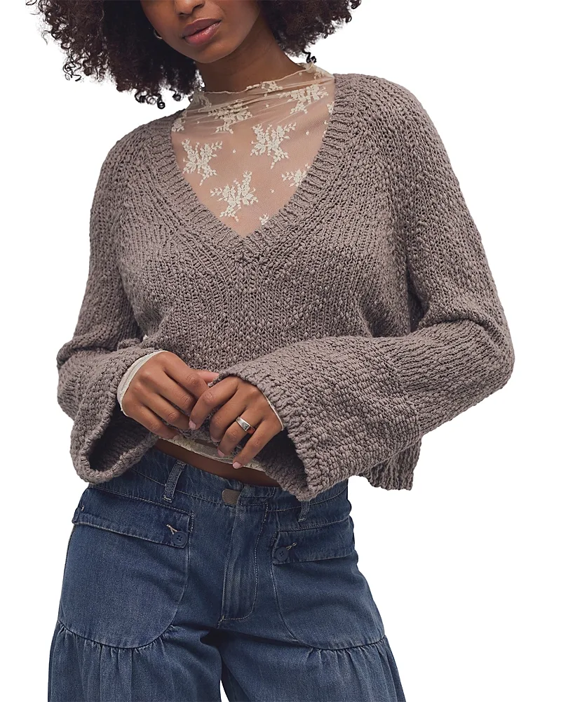 Heartland Cotton V Neck Sweater