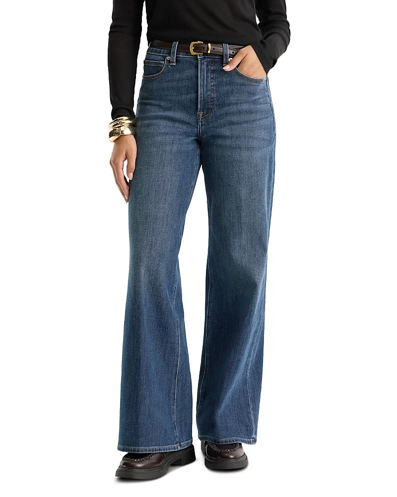 Good Waist High Rise Palazzo Jeans by GOOD AMERICAN