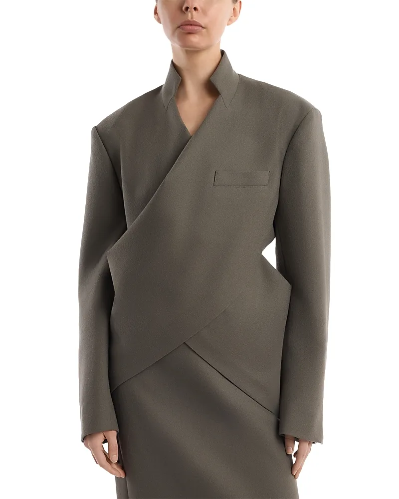 Calligraph Wool Jacket by Issey Miyake