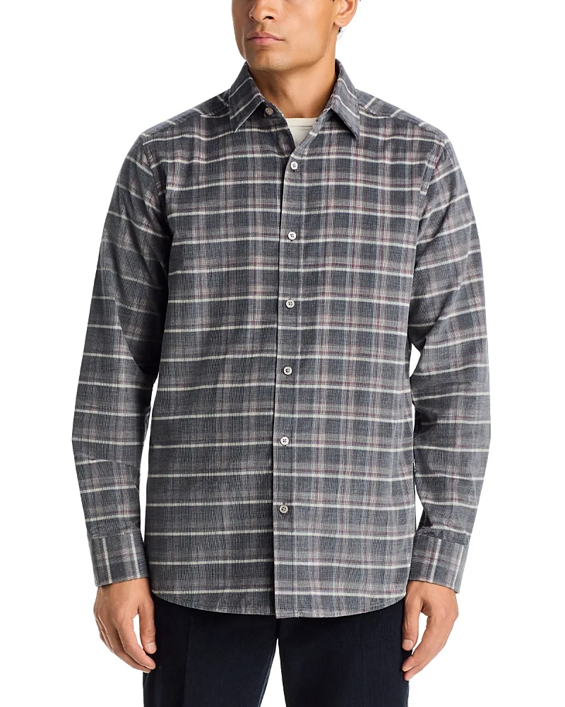 Corduroy Plaid Cotton Button Down Shirt by The Mens Store At Bloomingdales