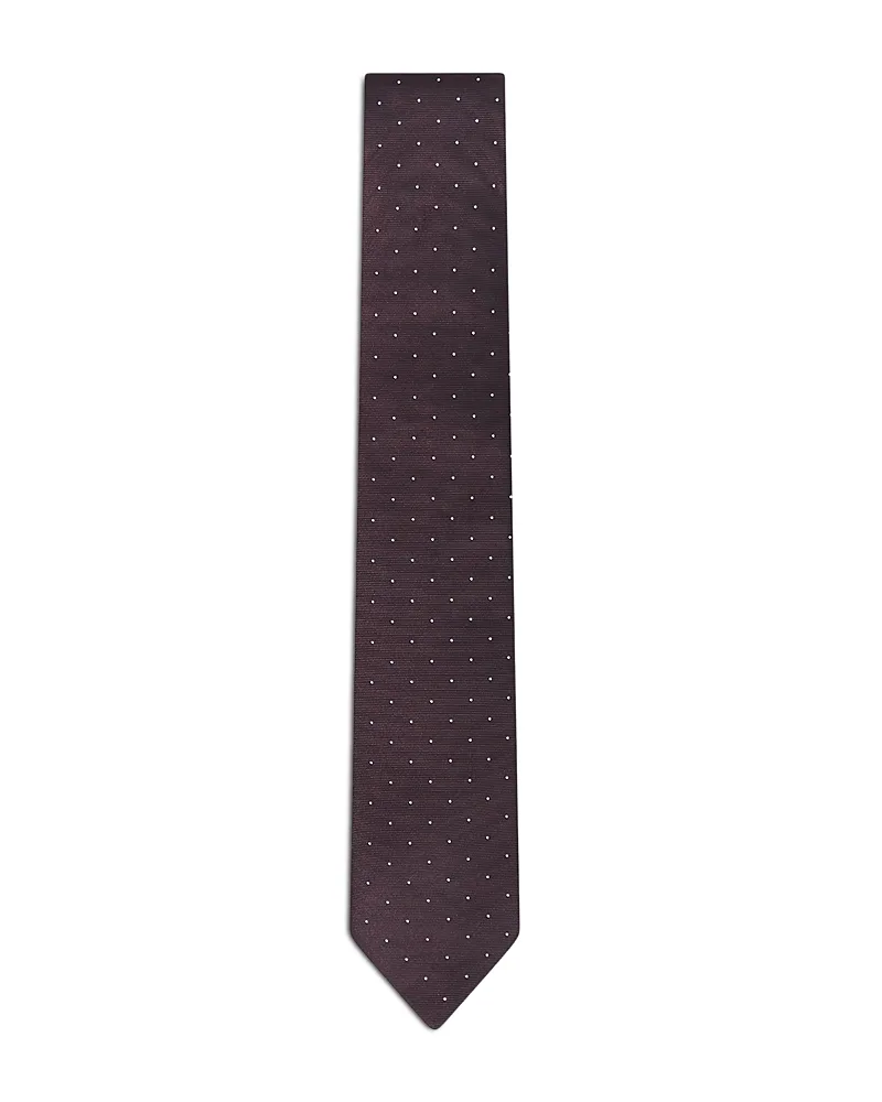 Liam Textured Polka Dot Tie by Reiss