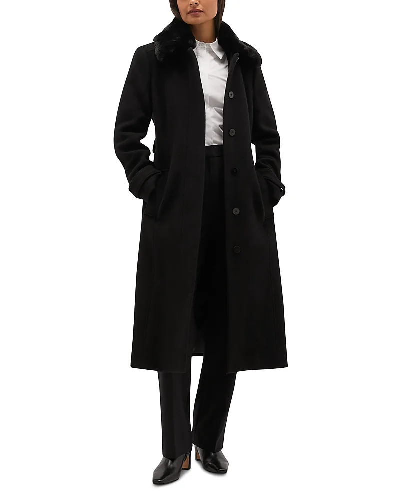 Martina Wool-Blend Belted Coat by Hobbs London
