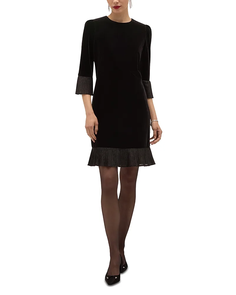 Ashley Velvet Mini Dress by Hobbs London