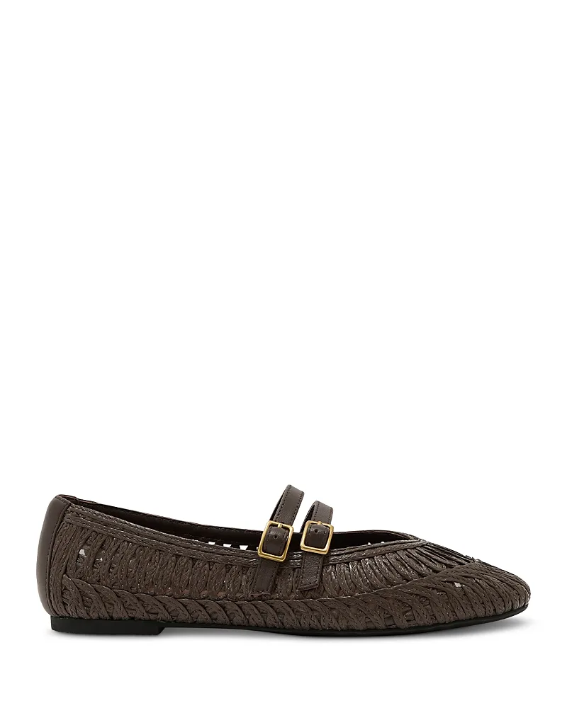 Elizabeth Woven Leather Ballerina Flats